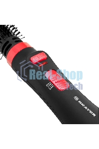 Фен-щетка BRAYER BR3133RD черный/красный, 1000 Вт, 40 мм
