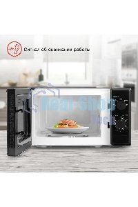 Микроволновая печь Starwind SWM5820 черный, 20 л, 700 Вт, переключатели - поворотный механизм