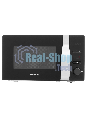 Микроволновая печь Hyundai HYM-M2061 черный, 20 л, 700 Вт, переключатели - кнопки, поворотный механизм
