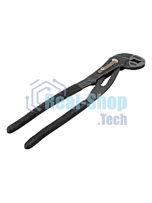 Клещи переставные Denzel кнопочный механизм, обливные рукоятки, 250 мм