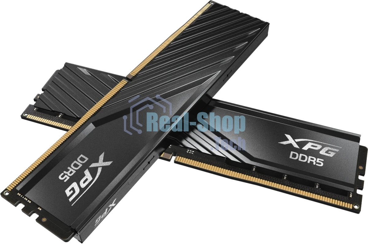 Оперативная память ADATA Lancer Blade, DDR5, 64GB (2x32GB), 5600 MHz, CL46, с радиатором, черный