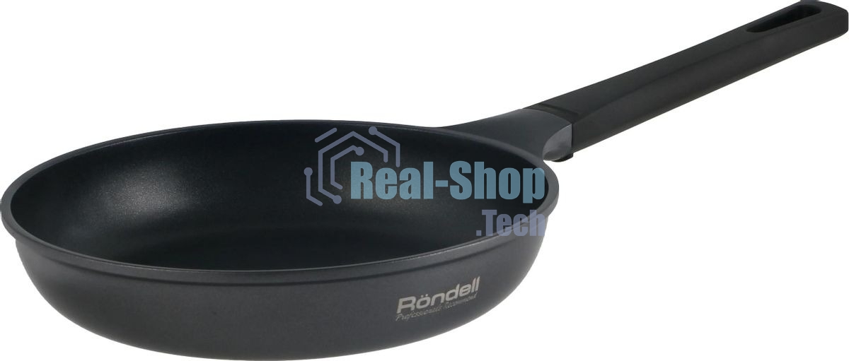Сковорода Rondell Baselard RDA-2003 круглая 26 см, покрытие: Xylan Plus ручка несъемная (без крышки) темно-серый