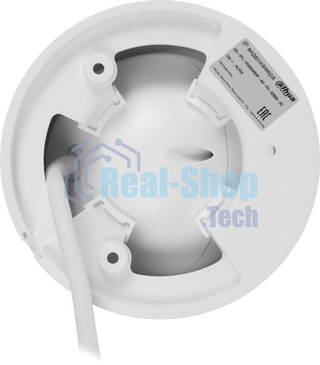 Камера видеонаблюдения Dahua DH-IPC-HDW3449HP-AS-PV-0280B-S5, IP, 4 Мп, 2.8-2.8 мм, белый/черный