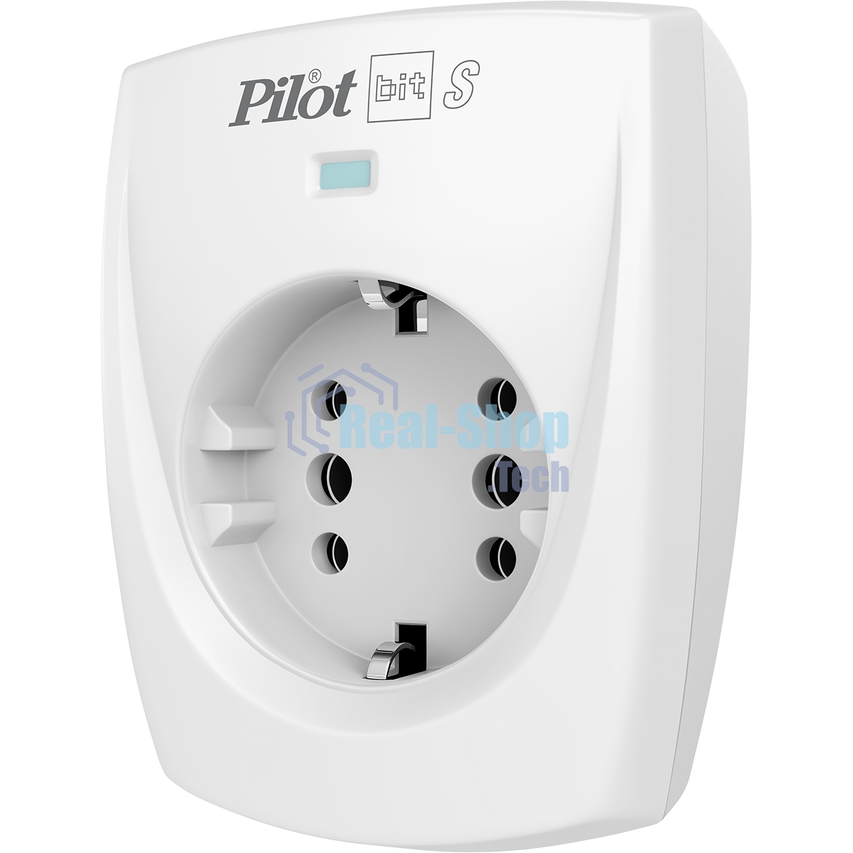 Сетевой фильтр ZIS PILOT BIT S, 1 розетка, 16А/3,5кВт, св.серый