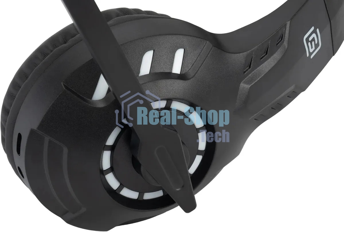 Гарнитура беспроводная/проводная с микрофоном Оклик HS-L420G черный накладные BT оголовье (1939799)