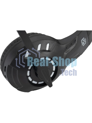 Гарнитура Oklick HS-L420G чёрный, беспроводная + проводная, Bluetooth, до 30 ч, подсветка