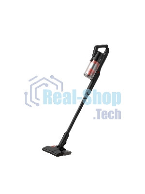 Пылесос вертикальный Deerma DEM-T20W черный, питание от аккумулятора, 80 Вт, уборка влажная/сухая, пылесборник 0.4 л, работа от АКБ max - 35 мин