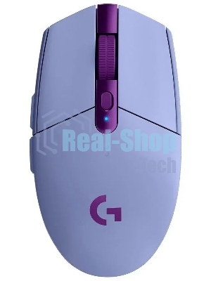 Мышь беспроводная Logitech G304 Lightspeed фиолетовый, 12000 dpi, радиоканал, USB, кнопки - 6