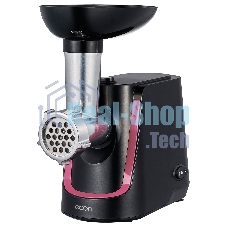 Мясорубка электрическая ECON ECO-1062MG 2000 Вт, 2,2 Кг/мин, реверс, черный с красным