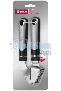 Чеснокодавилка Rondell Craft RD-1876 черный/стальной упак.: картонная подложка