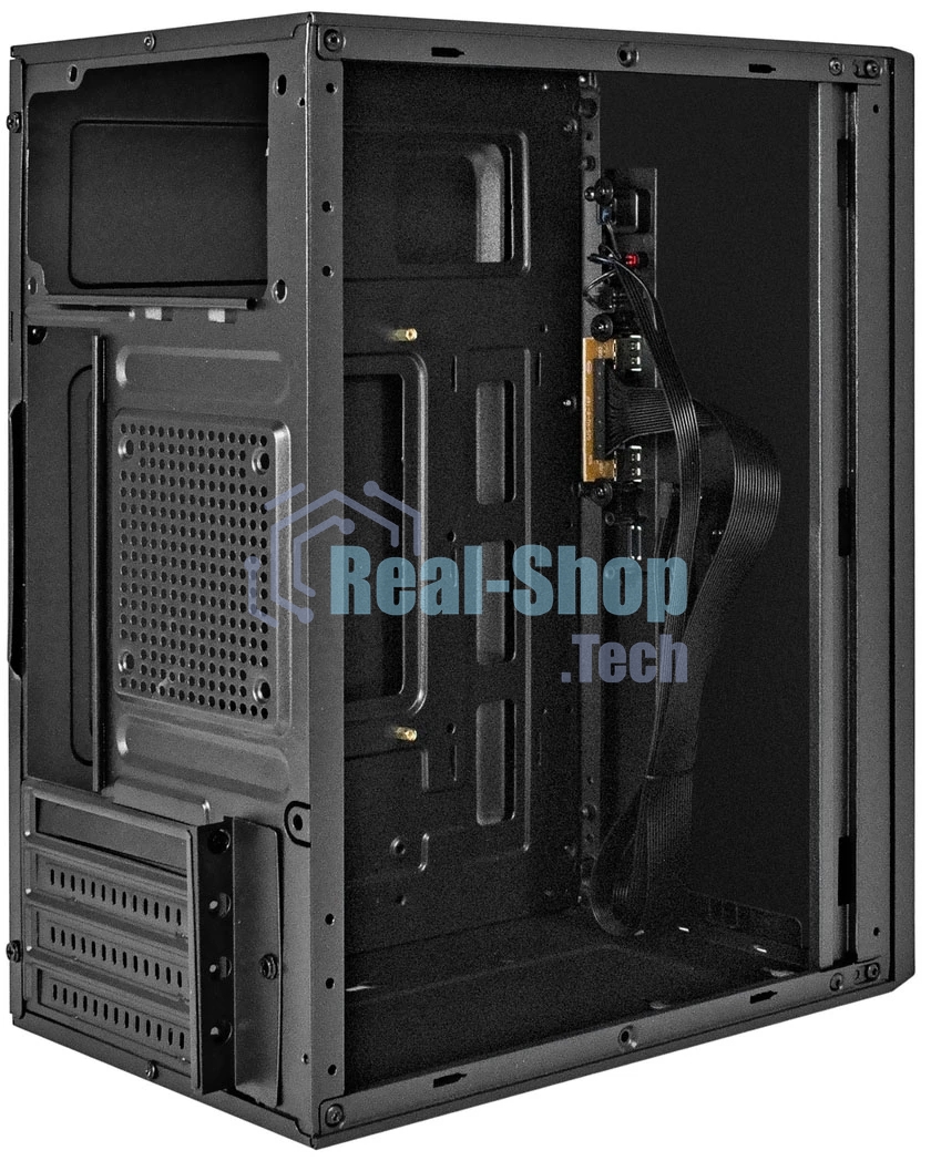 Компьютерный корпус Minitower ExeGate BAA-303-AA500 (mATX, БП AA500 с вент. 8см, 2хUSB, HD Audio, черный)