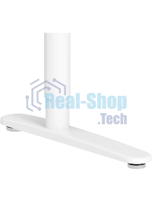 Стол компьютерный Cactus CS-EGD-WT-LED столешница закаленное стекло, белый каркас белый