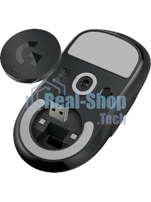 Мышь беспроводная Logitech G PRO X SUPERLIGHT черный, 25600 dpi, радиоканал, USB, кнопки - 5