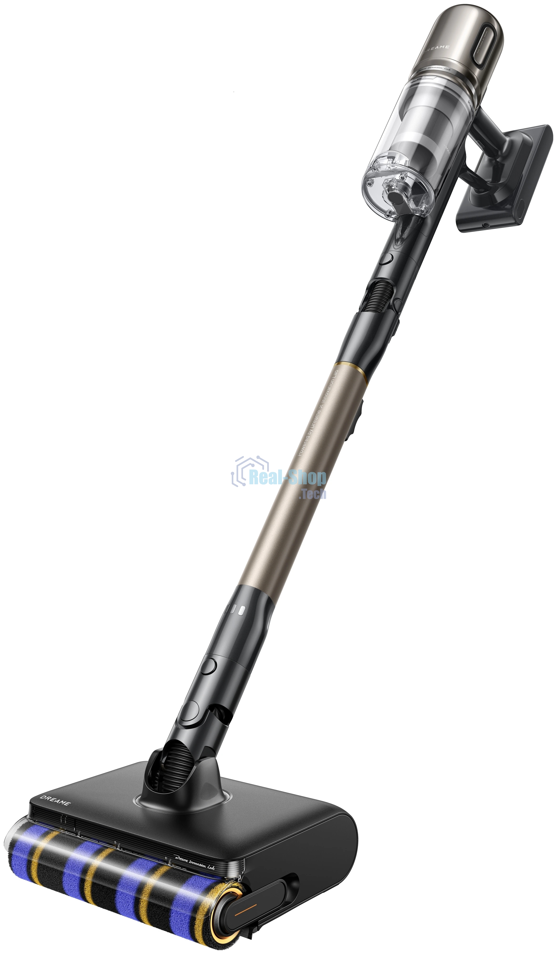 Пылесос вертикальный Dreame Z40 Aqua Cycle Pro черный/золотистый, питание от аккумулятора, 250 Вт, уборка влажная/сухая, пылесборник 0.5 л
