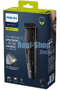 Триммер Philips Series 5000 BT5515/20 черный (насадок в компл:3шт)