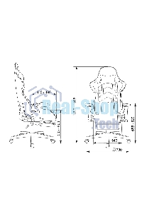Кресло игровое Zombie Drift/F черный/серый, крестов. пластик, подст. для ног