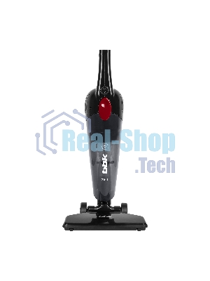 Пылесос вертикальный BBK BV2901 черный/красный, питание от сети, 170 Вт, уборка сухая, пылесборник 0.8 л