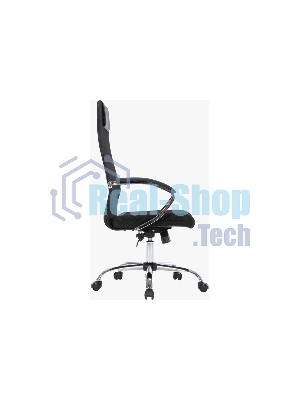 Кресло Chairman CH612 chrome черный, экокожа, 120 кг