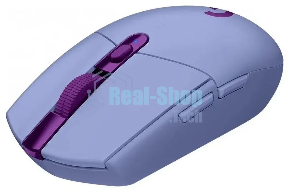 Мышь беспроводная Logitech G304 Lightspeed фиолетовый, 12000 dpi, радиоканал, USB, кнопки - 6