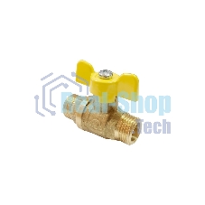 Кран шаровой для газа VALFEX 11Б27фтМ 3/4' НН ручка бабочка