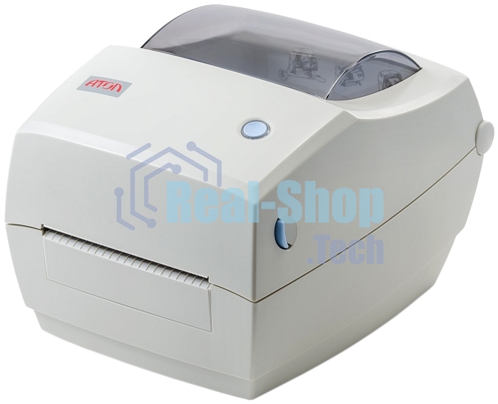 Принтер этикеток термотрансферный Атол ТТ42 203 dpi, 127 мм/сек, USB, RS-232, Ethernet, серый