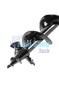 Шнек для грунта Denzel ER-80, диаметр 80 мм, длина 800 мм, соединение 20 мм, съемный нож