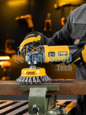 Щетка для УШМ Denzel 125 мм, Чашка, крученая нержавеющая проволока 0,5 мм, М14 746273