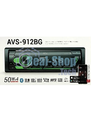 Автомагнитола ACV AVS-912BG, 1 DIN, Bluetooth, USB Type-A, AUX