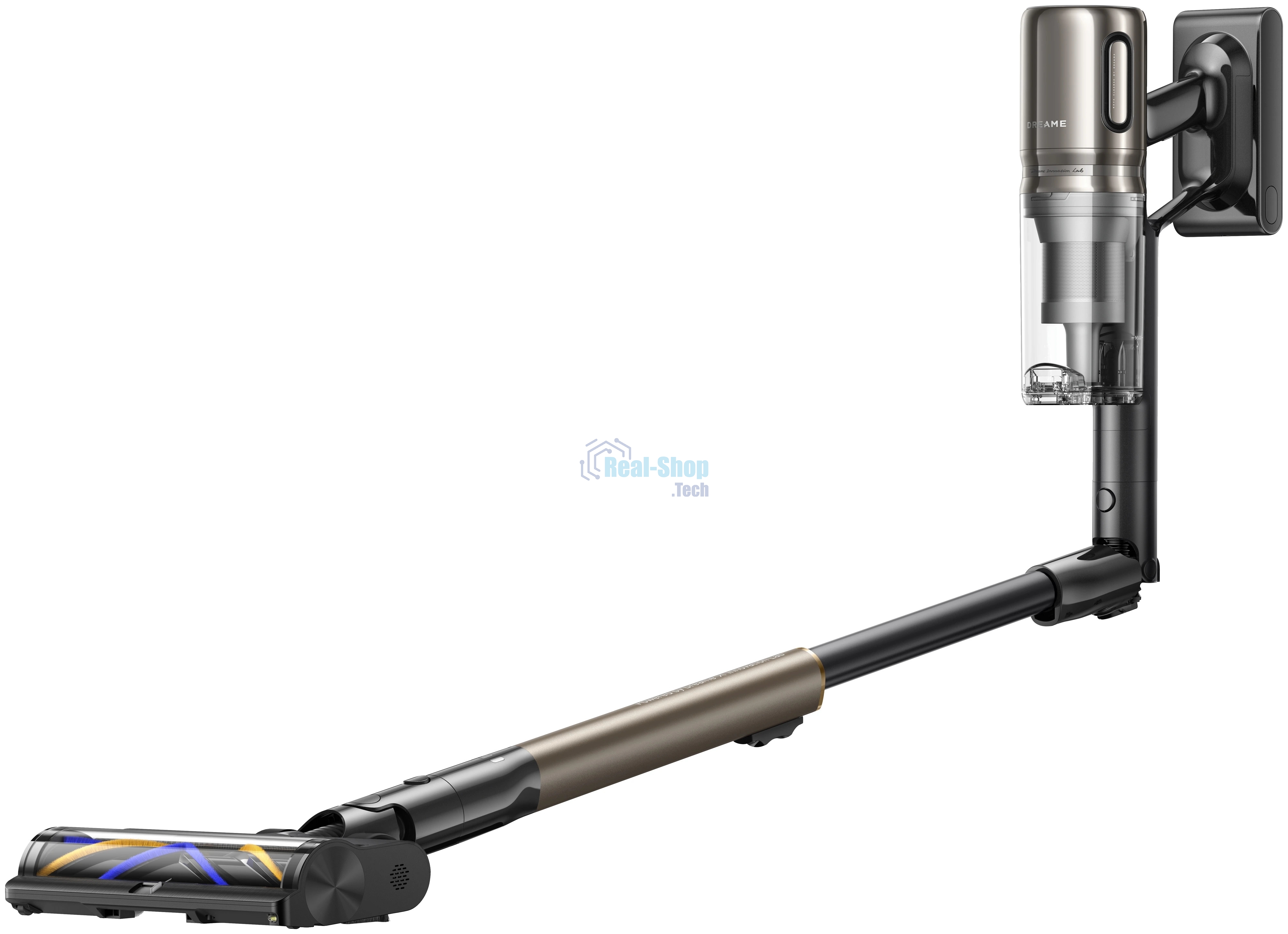 Пылесос вертикальный Dreame Z40 Aqua Cycle Pro черный/золотистый, питание от аккумулятора, 250 Вт, уборка влажная/сухая, пылесборник 0.5 л