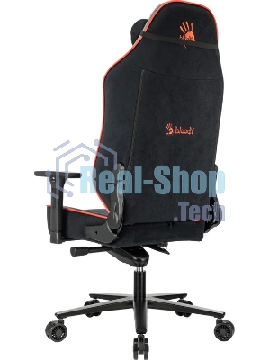 Кресло игровое A4Tech Bloody GC-680 черный/серый искусственная замша с подголов. крестов. металл