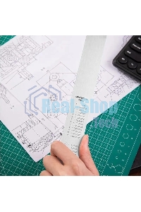 Линейка стальная Deli DL8100Y 1000мм нержавеющая сталь