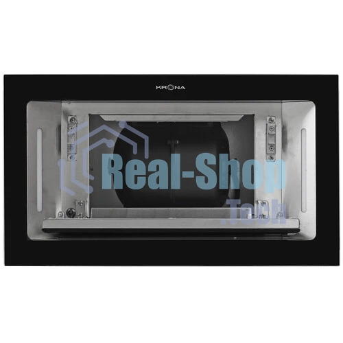 Вытяжка встраиваемая Krona Selina 600 Glass S черный, 52 см, 1300 куб. м/ч, 61 дБ