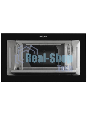 Вытяжка встраиваемая Krona Selina 600 Glass S черный, 52 см, 1300 куб. м/ч, 61 дБ