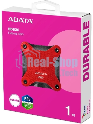 Внешний SSD ADATA SD620, 1TB, USB 3.2 Gen 2 Type-A, R/W 550/480, красный