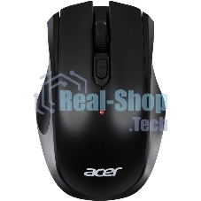 Мышь беспроводная Acer OMR030 черный, 1600 dpi, радиоканал, USB, кнопки - 4