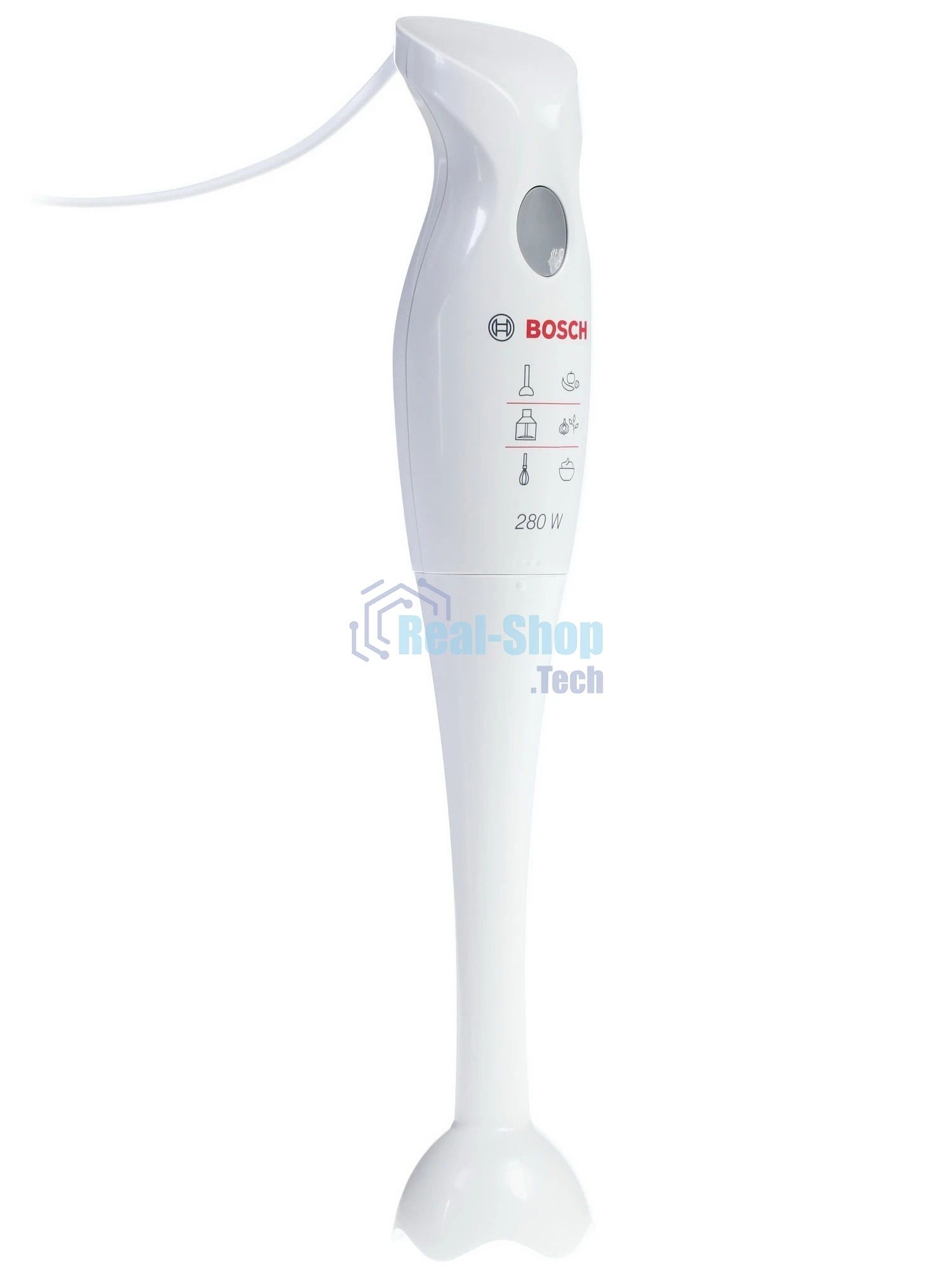Блендер погружной Bosch MSM 6B100 белый, 280 Вт, 1 скорость