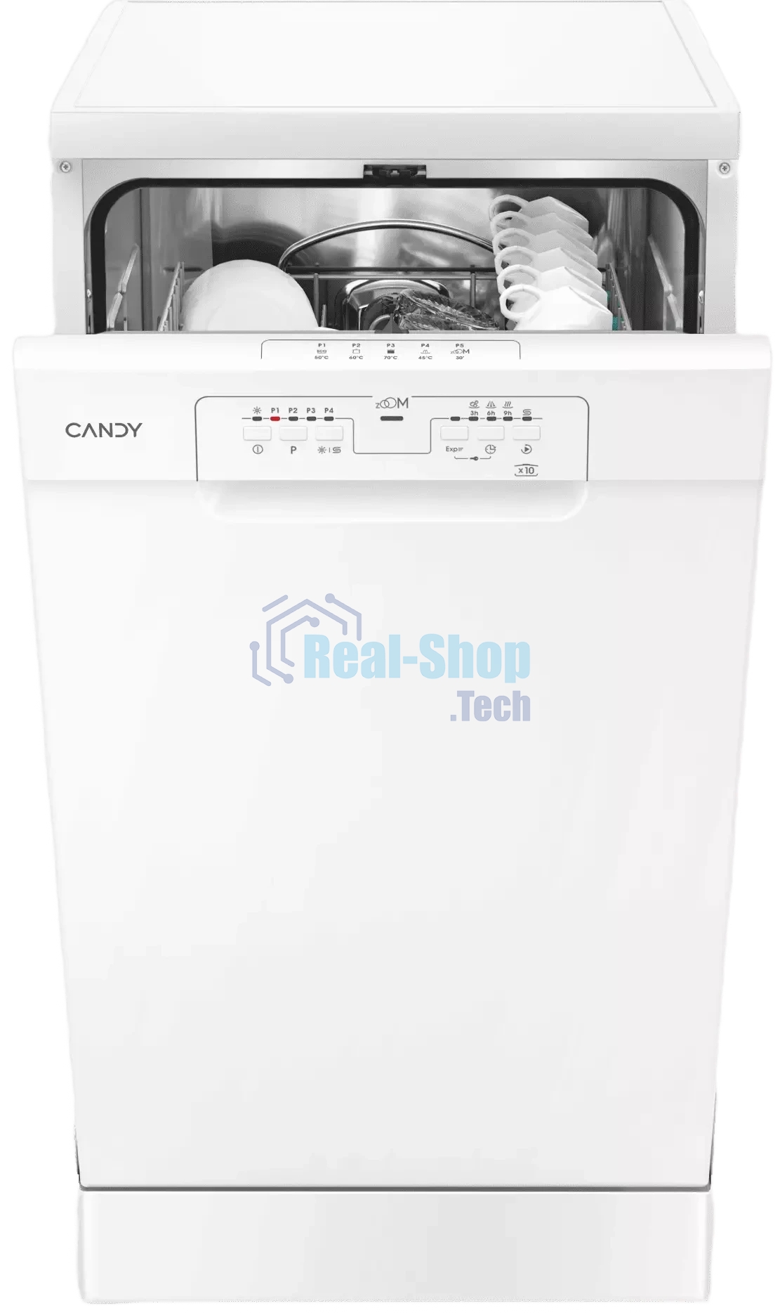 Посудомоечная машина CANDY CDPH 2L1049W-08, белый, 44.8 см, 10 компл., сушка конденсационная, 49 дБ, класс A
