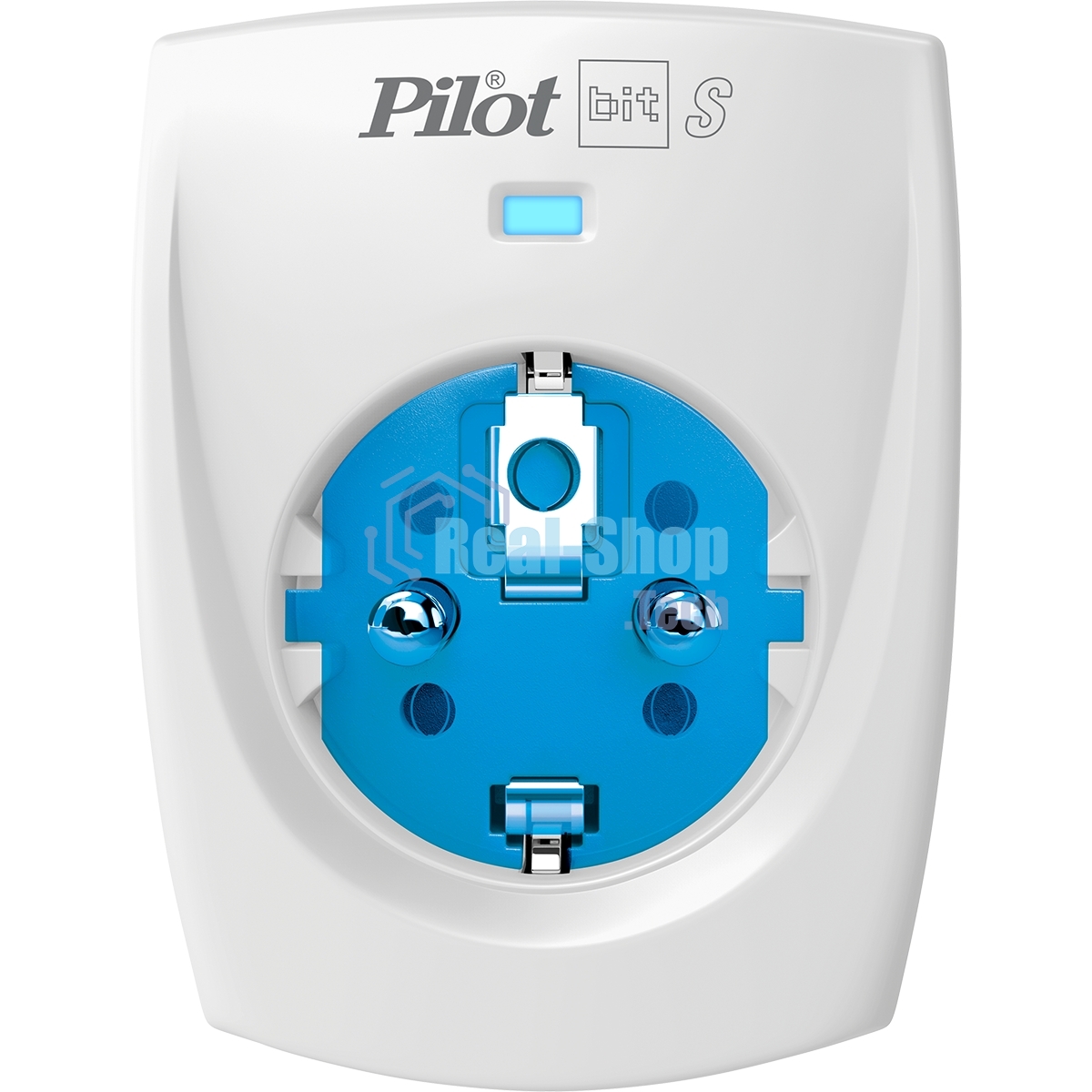 Сетевой фильтр ZIS PILOT BIT S, 1 розетка, 16А/3,5кВт, св.серый