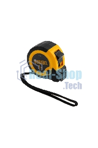Рулетка Denzel 5м х 25мм, двухкомп. корпус, кнопка-пауза