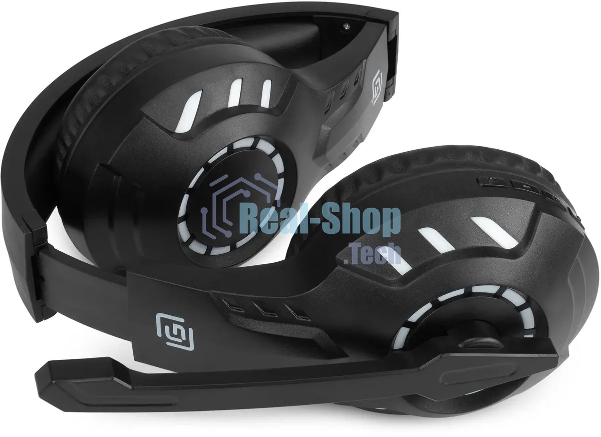 Гарнитура беспроводная/проводная с микрофоном Оклик HS-L420G черный накладные BT оголовье (1939799)