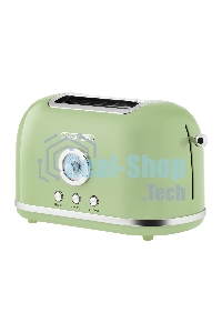 Тостер Galaxy Line GL 2911, райская олива, металл, 900 Вт, 6 степеней поджарки