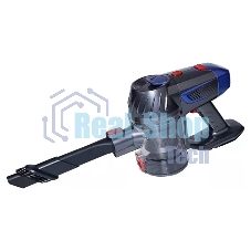 Пылесос вертикальный BQ VC1002H синий, питание от аккумулятора, 150 Вт, уборка сухая, пылесборник 0.7 л, работа от АКБ max 35 мин