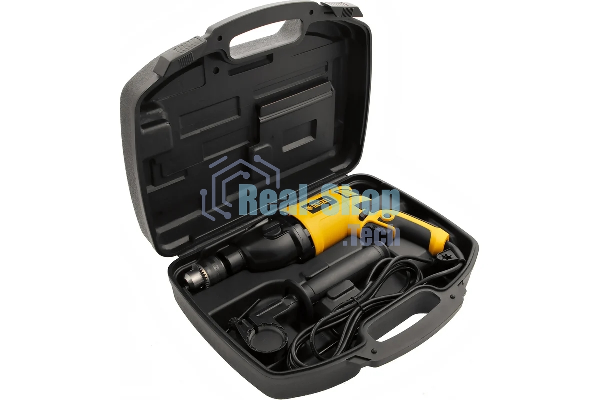 Дрель ударная Denzel ID-1050-2 1050Вт 0-3000/0-1100 об/мин 0-48000/0-17600 уд/мин 2 скор 26312