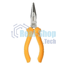 Удлиненные плоскогубцы Deli DL2106C 160 мм, пластиковая рукоять