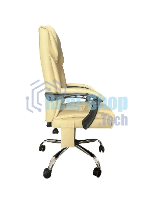 Кресло Cactus CS-CHR-OC04M-WT слоновая кость, экокожа, подголовник