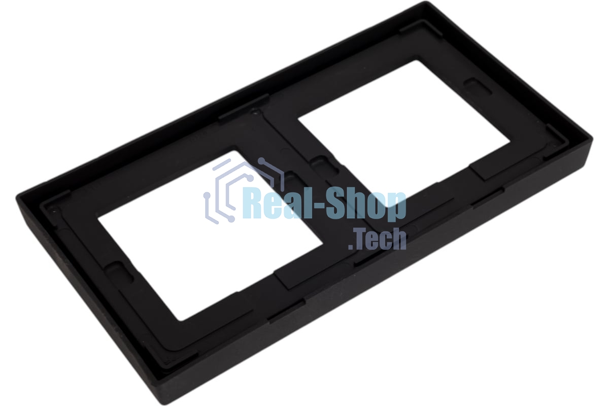 Рамка 2-м ArtGallery IP44 карбон SE GAL441002