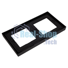 Рамка 2-м ArtGallery IP44 карбон SE GAL441002