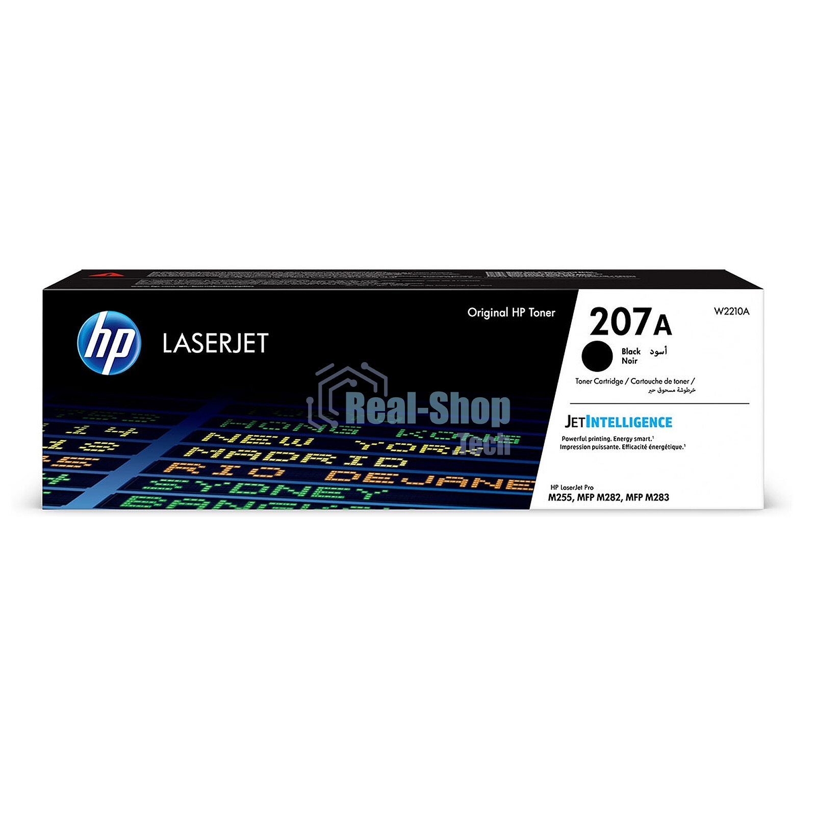 Картридж лазерный Colouring CG-W2210A (№207A) для принтеров HP Color LaserJet Pro M255dw/M282nw/M283fdn/M283fdw черный без чипа 1350 копий