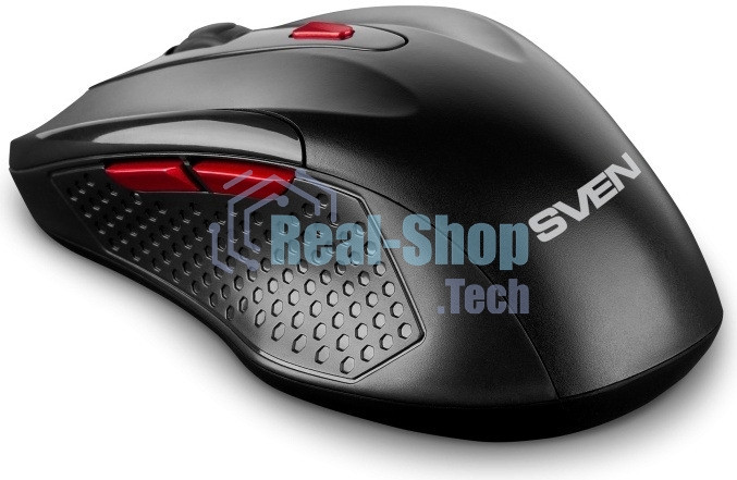 Мышь беспроводная SVEN RX-450W черный, 3200 dpi, радиоканал, USB, кнопки - 6