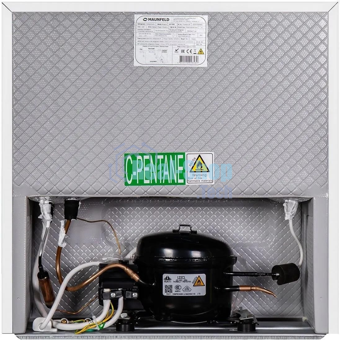 Холодильник Maunfeld MFF50W белый мат. однокамерный 46л